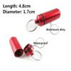 Aluminum Keychain Medication Pill Box Waterproof Portable Mini Travel Pill Boxes Medicine Vitamin Holder Container Dispenser view 3