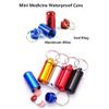 Aluminum Keychain Medication Pill Box Waterproof Portable Mini Travel Pill Boxes Medicine Vitamin Holder Container Dispenser view 4