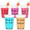 Gerrii 30 Pcs 16 oz Disposable Clear Plastic Birthday Party Cups Bulk Fall Drinking Water Cocktail Beer Cups for Adult Parties Wedding Reception Beverage Tea Lemonade Serving Supplies view 1