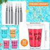 Gerrii 30 Pcs 16 oz Disposable Clear Plastic Birthday Party Cups Bulk Fall Drinking Water Cocktail Beer Cups for Adult Parties Wedding Reception Beverage Tea Lemonade Serving Supplies view 2