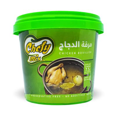 Chefy Mix Chicken Flavor Flavored Bouillon Halal Egypt Enhance The Flavor Of Your Favorite Recipes With Stock Powder Made With Real (One Jar = 5.29 oz / 150g)    