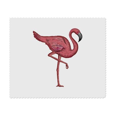 Azeeda 2 x 'Flamingo' Microfibre Lens/Glasses Cleaning Cloths (LC00018805)