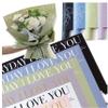 20pcs Flower Wrapping Paper DIY Waterproof Bouquet Gift Wrapping Material Paper Bouquet Packaging Paper Florist Supplies 58 * 58cm (Purple) view 2
