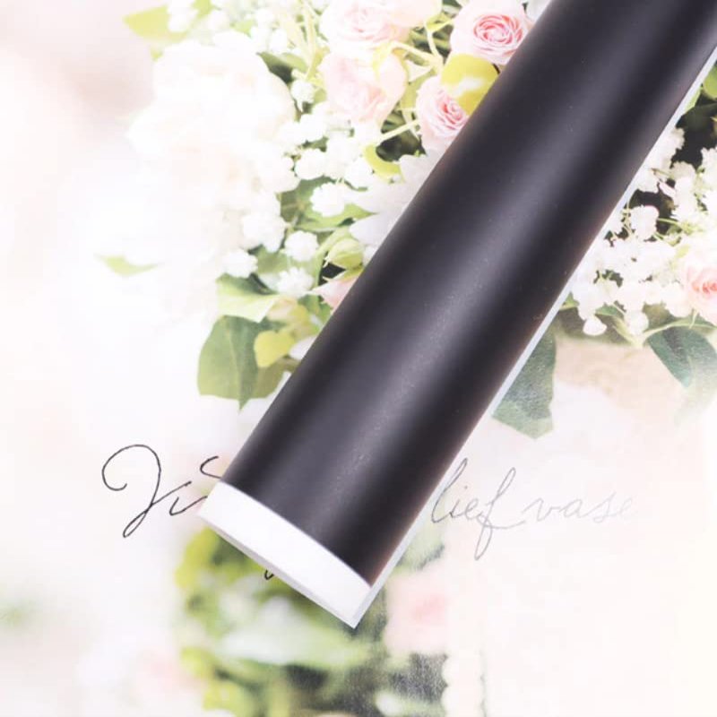 20 Sheets 58x58cm Waterproof Korean Style Flower Wrapping Paper For Flower Bouquet Gift Florist Bouquet Plastic Wrapping Paper (Black)