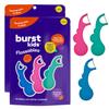 BURST Kids Flossers (180 Count/2 Pack) | Strawberry Aroma | Toddler Dental Flossable Picks with Ergonomic Design | No-Slip Grip | Smiley Face and Fun Colors | view 1