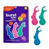 BURST Kids Flossers (90 Count/1 Pack) | Strawberry Aroma | Toddler Dental Flossable Picks with Ergonomic Design | No-Slip Grip | Smiley Face and Fun Colors view 1