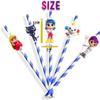 10 PCS Paper Straws True Rainbow Kingdom For Birthday Party Decorations. view 2