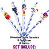 10 PCS Paper Straws True Rainbow Kingdom For Birthday Party Decorations. view 3