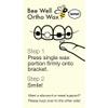 Bee Well Ortho Wax Pure | All Natural Extra Firm Braces Wax | Protect, Prevent & Relieve Orthodontic Braces Discomfort & Mouth Pain | Aluminum Jar | 75 Pieces of Wax for Braces view 2
