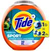 Tide Power Pods Sport Laundry Detergent Pacs, 32 Count, Advanced Sweat + Stain Fighter view 1