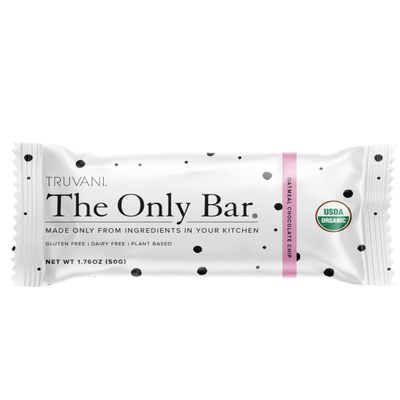 Truvani Plant Based Snack Bars | Oatmeal Chocolate Chip 1 Pack | 6g Protein | USDA Organic and Vegan | The Only Bar | Dairy, Soy, and Gluten Free | Individually Wrapped