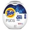 Tide PODS Ultra Oxi Free and Gentle Laundry Detergent Packs, 57 Count, Hypoallergenic Laundry Detergent Pods view 1