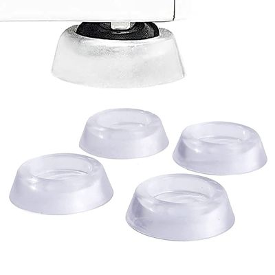 4PCS Washer Dryer Anti Skid Vibrasion Foot Comfortable Touch Wear-resistant Pads for Protecting Wooden Floors from Scratches and Noise