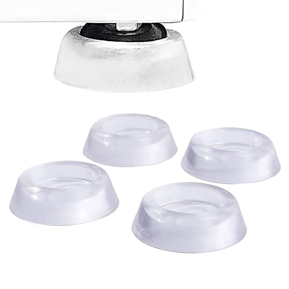4PCS Washer Dryer Anti Skid Vibrasion Foot Comfortable Touch Wear-resistant Pads for Protecting Wooden Floors from Scratches and Noise