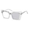 Eyekepper Transition Photochromic Bifocal Readers Reading Glasses for Women Oversized Transparent +2.5 view 1