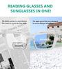 Eyekepper Transition Photochromic Bifocal Readers Reading Glasses for Women Oversized Transparent +2.5 view 4