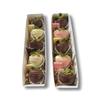 12-Pack 12" x 2 1/4" x 2" Bakery Box with Clear Sleeve, Box for Strawberries and Treats, Box for Macarons, Valentines Day, Mother's Day Treat Box (White w/Clear Sleeve Included) view 2