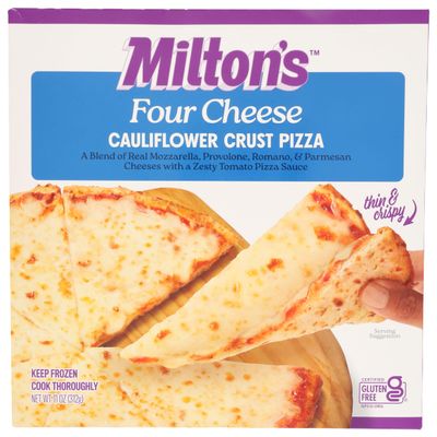 Miltons Craft Bakers Cauliflower Crust Four Cheese Pizza, 11 OZ