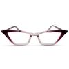 2SeeLife Premium Cat Eye Reading Glasses for Women  Narrow-Medium Fit, Sturdy Frame, Spring Hinges, Stylish Funky Readers, Purple, +3.50 view 1