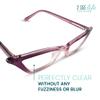 2SeeLife Premium Cat Eye Reading Glasses for Women  Narrow-Medium Fit, Sturdy Frame, Spring Hinges, Stylish Funky Readers, Purple, +3.50 view 2