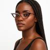 2SeeLife Premium Cat Eye Reading Glasses for Women  Narrow-Medium Fit, Sturdy Frame, Spring Hinges, Stylish Funky Readers, Purple, +3.50 view 3