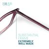 2SeeLife Premium Cat Eye Reading Glasses for Women  Narrow-Medium Fit, Sturdy Frame, Spring Hinges, Stylish Funky Readers, Purple, +3.50 view 4