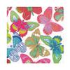 Caspari Butterflies Bright Luncheon Napkins - 20 Per Package view 1