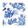 Caspari Matisse Luncheon Napkins in Coral & Blue - 20 Per Package view 1