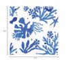Caspari Matisse Luncheon Napkins in Coral & Blue - 20 Per Package view 2
