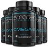 (5 Pack) Smarter Omega 3 Fish Oil, Berry Flavor, Burpless, Tasteless, 2000mg, Potent Triple Strength DHA EPA Brain Omega-3, Made with AlaskOmega view 1