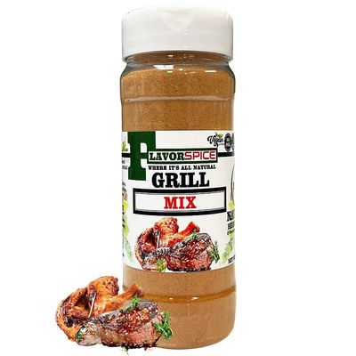 Grill Mix Seasoning 12oz | Dry Rub | Crafted with 100% Natural Herbs and Spices with No Artificial or preservatives, No Salt, No Sugar, No MSG, Gluten, Great For Keto, Great For Vegan. (12oz(341g)