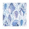 Caspari Shell Toile Luncheon Napkins in Blue - 20 Per Package view 1