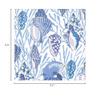 Caspari Shell Toile Luncheon Napkins in Blue - 20 Per Package view 2