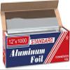 12" X 1000' Aluminum Foil Roll wtih Black Nitirle Gloves Combo Pack (6 Rolls) view 1