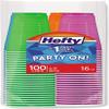Hefty Party Cup Variety Pack, Disposable Plastic Party Cups, Easy Grip & Durable, Assorted Color Cup Variety Pack, 16-Ounce Cups, 100 CT (Pack of 8) view 2