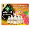 Air Wick Vibrant Plug in Scented Oil Refill, 5ct, Nectarine & Paradise Flower, Air Freshener, Essential Oils view 1