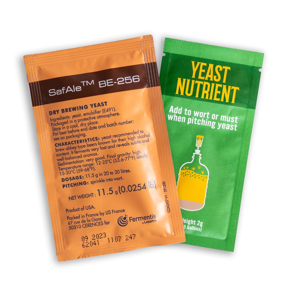 Craft A Brew - Safale BE-256 Yeast - Belgian Ale Dry Yeast - For Belgian & Strong Ales - Ingredients for Home Brewing - Beer Making Supplies - [1 Pack]