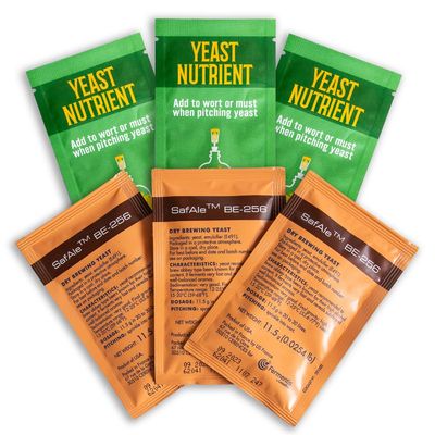 Craft A Brew - Safale BE-256 Yeast - Fermentis - Belgian Ale Dry Yeast - For Belgian & Strong Ales - Ingredients for Home Brewing - Beer Making Supplies - [3 Pack]