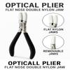 Premium -Nose Pad Arm Adjusting Pliers Eyeglass Arms Frame Eyeglasses Nose Pad Remover, Multi-purpose Optical Optician Tool for Glasses Repair Assembling & Adjusting (ARMS FRAME PLIER) view 3