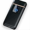 Creative Gifts International Flameless Slim Flip Top Rechargeable Lighter, Matte Black, 2.75" x 1.25" x .25" view 1