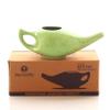 2activelife Yoga Neti Pot for Sinus & Congestion Cleaning| Microwave and Dishwasher Friendly | Leak Proof Durable Ceramic Neti Pot| Nasal Wash Handcrafted Durable Ceramic - Freckle Pattern Green view 4