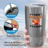 Meat lover Silver EditionTumbler 20oz - If it doesn't have Meat it's snack - Meat consumer beef lover epicure gourmet gourmand view 4