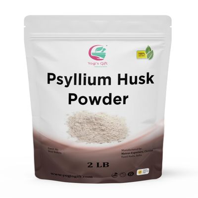 Psyllium Husk Powder 2 lb (32Oz) 98% Purity, Premium Quality, Use for Baking, Cooking and Beverages, 100% Natural Fine Ground, Non GMO by Yogi's Gift