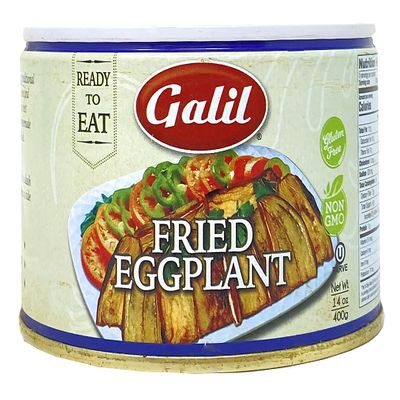 Galil Fried Eggplant  14 Ounce  Ready to Eat Eggplant, Non-GMO, Gluten-Free, Vegan, Kosher Parve  Fried Eggplant in Tomato Sauce