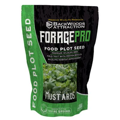 Backwoods Premium Wildlife Products Florida Broadleaf Mustards 5 Pound Bag - Deer Food Plot Seed Mixes, Brassica Food Plot Seed for Deer - Nutritious Clover Seed for Deer & Wildlife