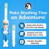 Kids Soft Bristle Superhero Toothbrush for Ages 2+, Gentle and Cute Toothbrush for Children with Replaceable Brush Head, Ergonomic Handle Kids Brush for Teeth Care Ideal for Toddlers, Superhero Design view 2