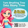 Kids Soft Bristle Mermaid Toothbrush for Ages 2+, Gentle and Cute Toothbrush for Children with Replaceable Brush Head, Ergonomic Handle Kids Brush for Teeth Care Ideal for Toddlers, Mermaid Design view 3