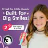 Kids Soft Bristle Mermaid Toothbrush for Ages 2+, Gentle and Cute Toothbrush for Children with Replaceable Brush Head, Ergonomic Handle Kids Brush for Teeth Care Ideal for Toddlers, Mermaid Design view 4