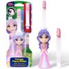 Kids Soft Bristle Princess Toothbrush for Ages 2+, Gentle and Cute Toothbrush for Children with Replaceable Brush Head, Ergonomic Handle Kids Brush for Teeth Care Ideal for Toddlers, Princess Design view 1