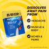 Bayer Rapid Relief, Dissolvable Raspberry Flavor, Powder Packs with Aspirin & Caffeine, Fast Acting Headache Relief, Muscle and Body Pain Reliever, 30ct view 2